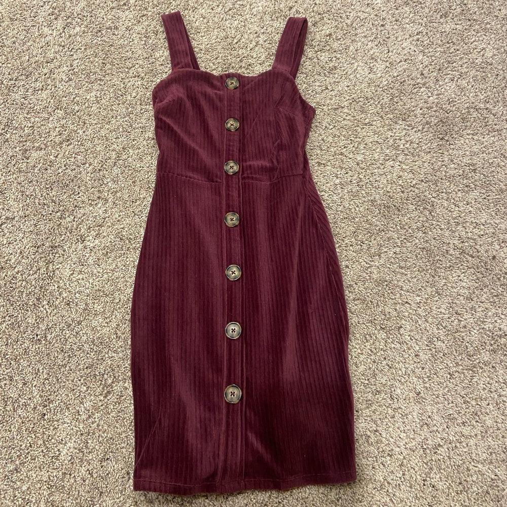 Womens XS No Boundaries Button Dress